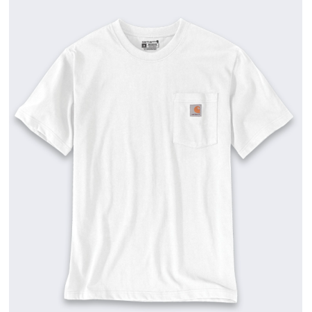 Koszulka Carhartt Dearborn Relaxed Pocket - White